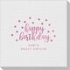 Confetti Dots Happy Birthday Linen Like Napkins Image 3 of 4